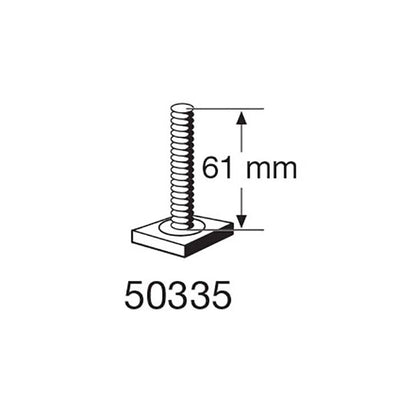 Thule T-SPOR skrue M6X61 - 20X20MM Firkant