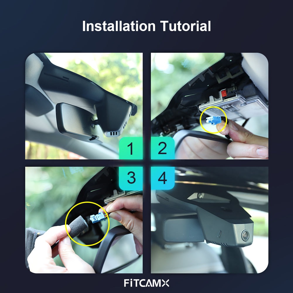 Installation af Fitcamx dashcam i Citroën ë-C5 Aircross i 4 trin