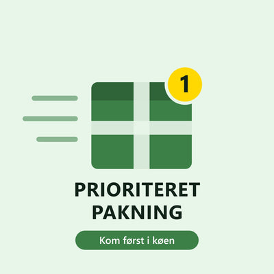 Prioriteret Pakning - din ordre pakkes først og kommer forrest i køen