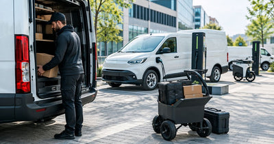 EV-tilbehør til leverings- og kurérflåder: komplet guide 2026