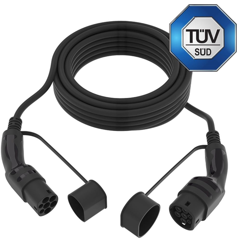 Type 2-ladekabel til elbil med to stik