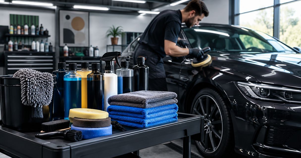 Bilplejeprodukter til professionelle detailere og bilvaske: komplet guide 2026