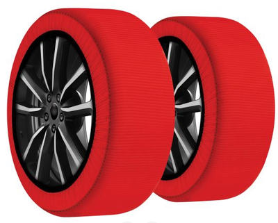 Maranello Super X Ultra stærke Snesokker XL (Tesla Y, Skoda Enyaq, VW ID.3/ID.4/ID.5 AUDI, Q4 Etron, Polestar 2, Volvo EX30, Cupra Born mm)
