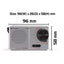Caliber Bærbar FM Lommeradio (HPG311R)