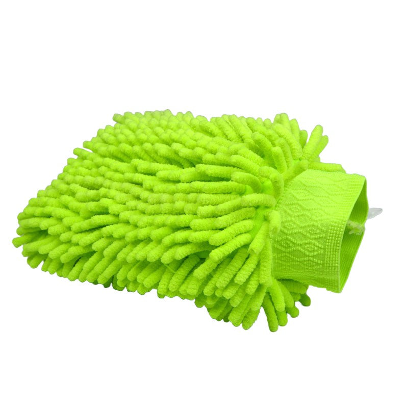 Vaskehandske i blød Microfiber - Blå eller Grøn