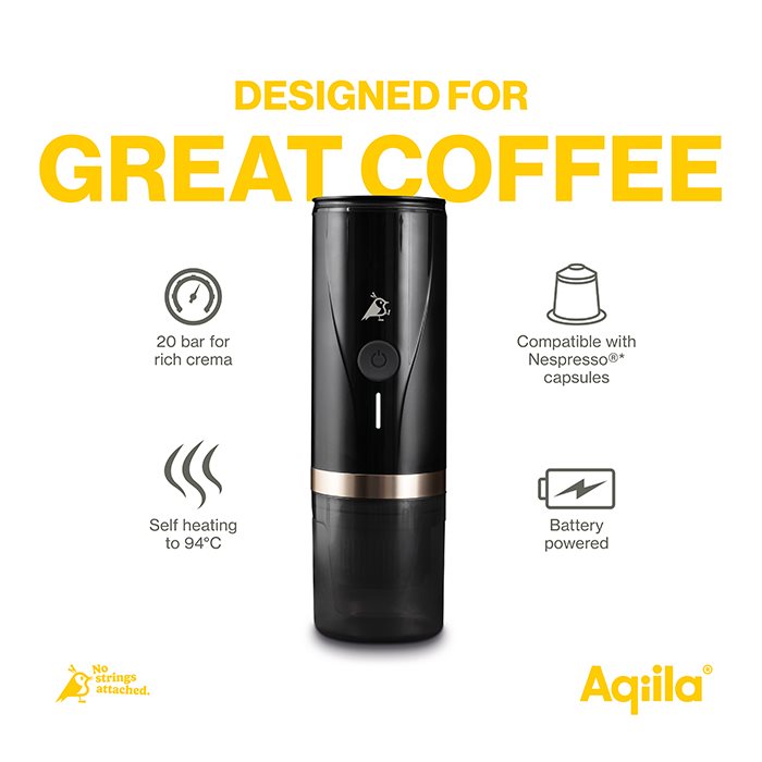 Aqiila Coffeebird Bærbar Espressomaskine
