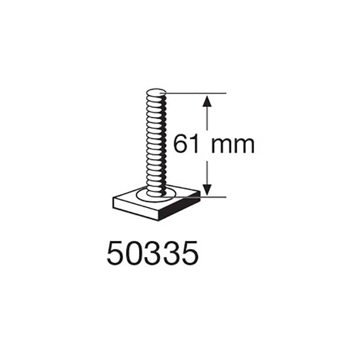 Thule T-SPOR skrue M6X61 - 20X20MM Firkant