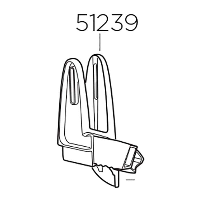 Thule styre skinne til 921/923 - højre