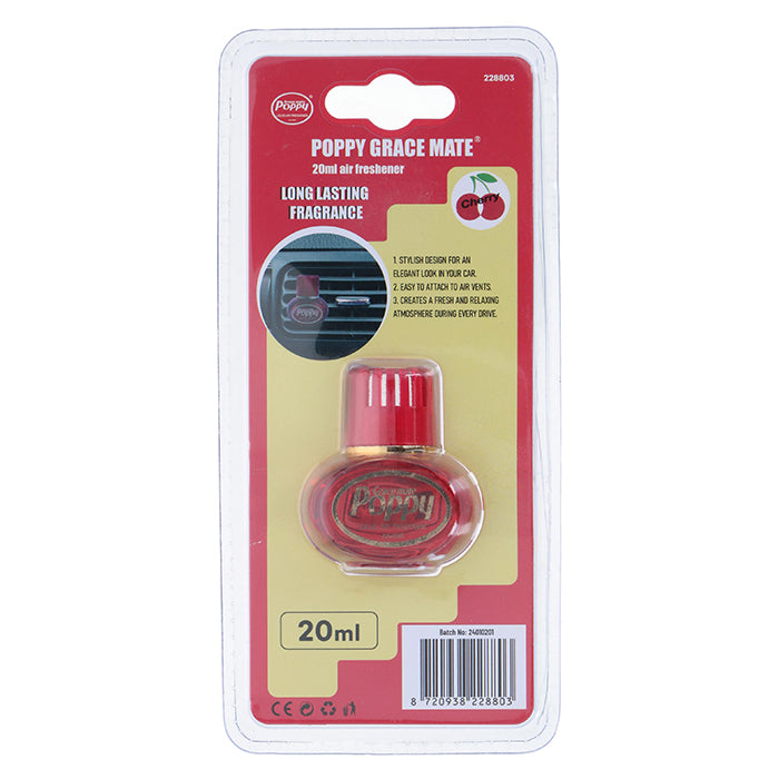 Poppy mini luftfrisker Cherry, 20 ml.