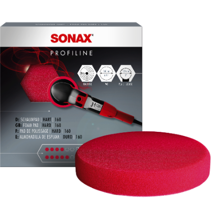 SONAX Polerskive Rød Ø160 Grov