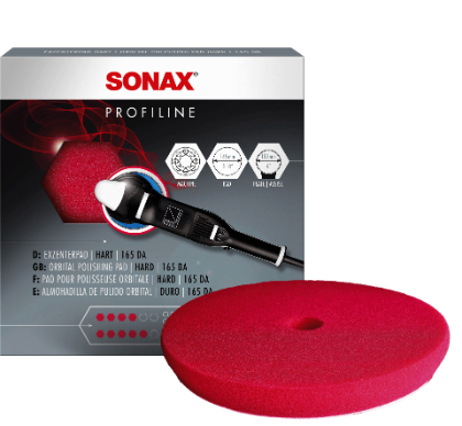 SONAX Polerskive Rød - Grov (150 mm / 165 mm)