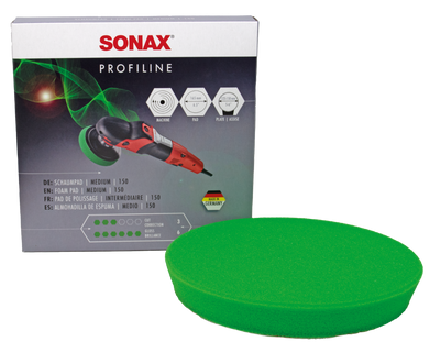 SONAX Polerskive Grøn - Medium (125/150 mm / 165 mm)