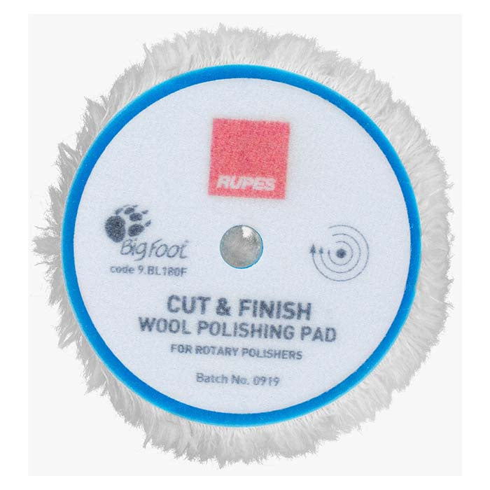 Rotary Ø:200 mm wool pad, cut & finish Ø:165mm, 1 stk.