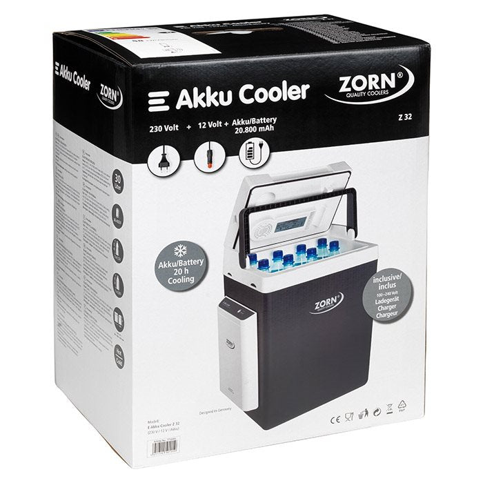 ZORN 30L Køleboks & Varmeboks med Batteri (12/230V)