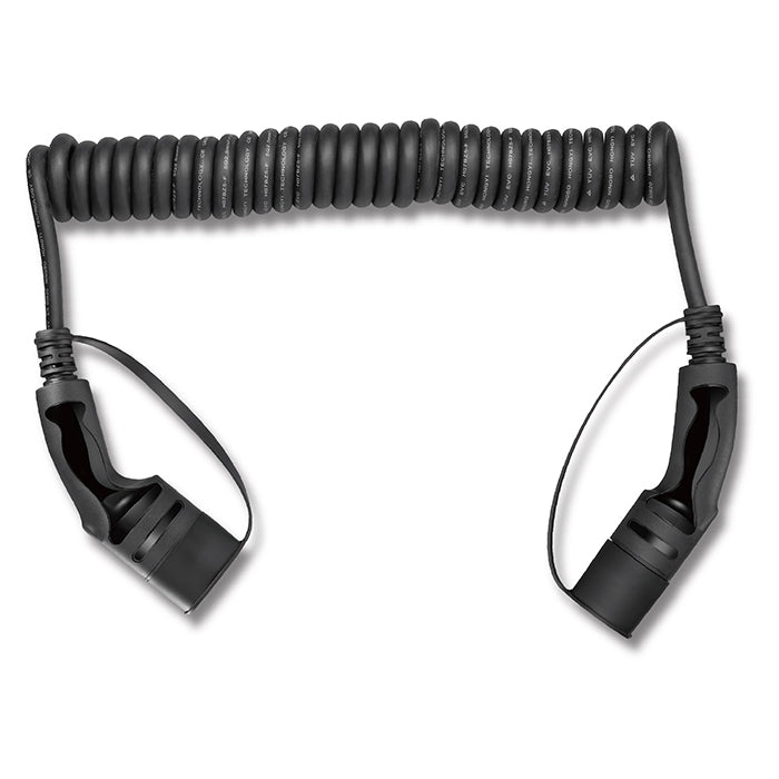 Spiral ladekabel til elbil, Type 2, 3-faset - GreenGoing