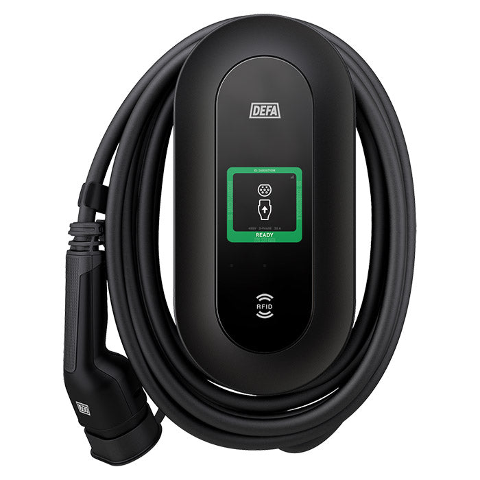 DEFA Power ladestation 22 kW med vægbeslag og 6 m kabel