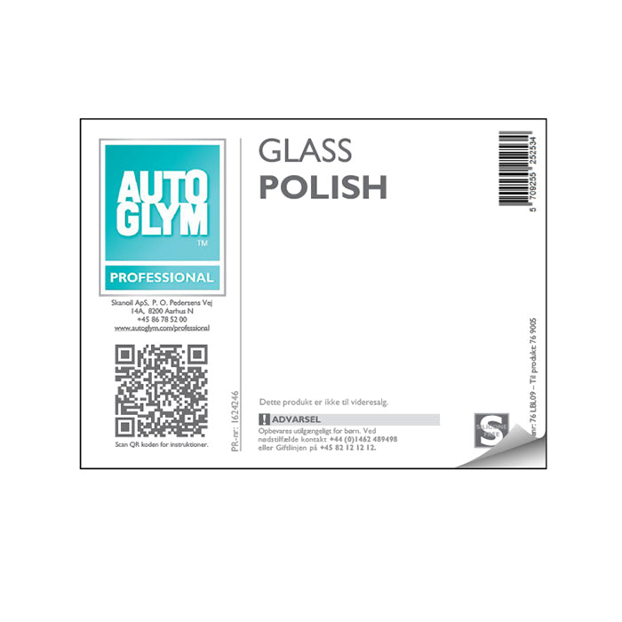 Label Autoglym Glass Cleaner Polish