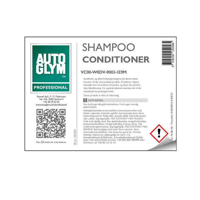 Label Autoglym Shampoo Conditioner No. 14B