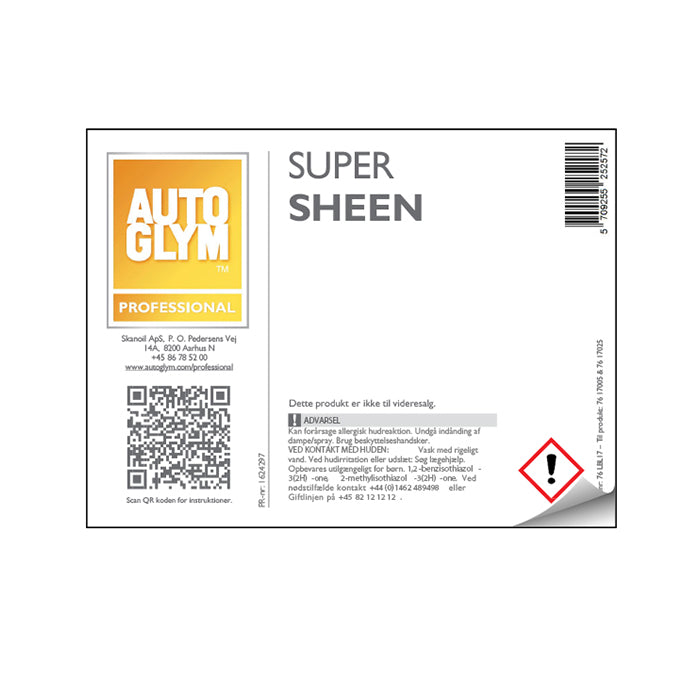Label Autoglym Super Sheen