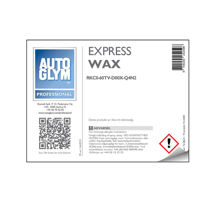 Label Autoglym Express Wax