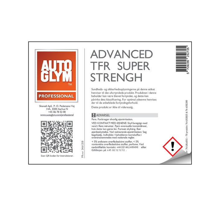 Label Autoglym Advanced TFR SuperStrength