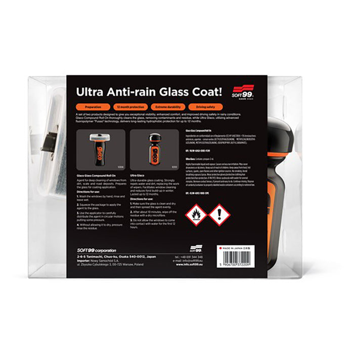 Soft99 Glaco Ultra Anti Rain coating kit (3)