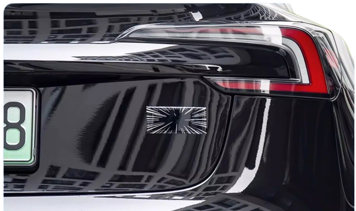 Time Tunnel Bagklap Emblem: Tesla (Selvklæbende Badge)