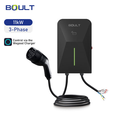 Ladeboks elbil 11kW 16A 3-faset Boult WP09 med 5 meter kabel - GreenGoing
