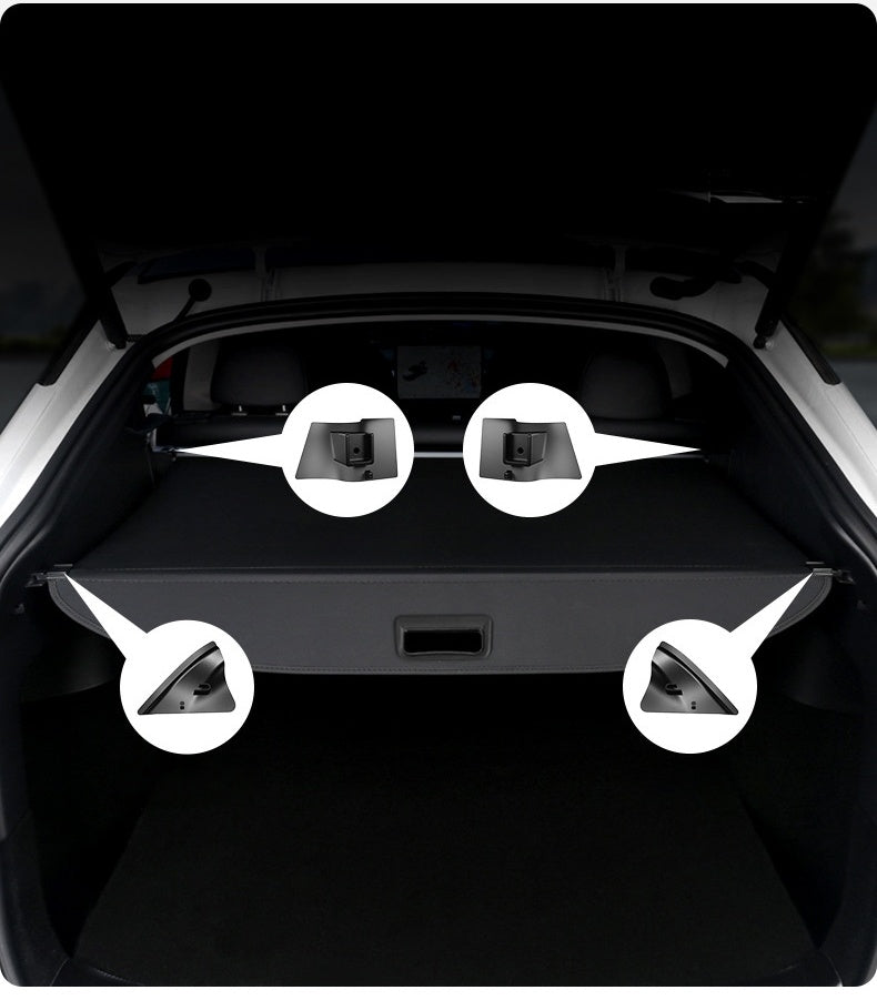 Premium hattehylde til Tesla Model Y 2020-2024 - bagagerums cover - GreenGoing
