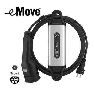 DEFA eMove 6A transportabel lader til 230V, 6m kabel - GreenGoing