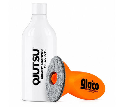 Soft99 Qjutsu Creamy Shampoo og Glaco QAD med filtpude