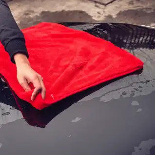 Maxshine Big Red mikrofiberhåndklæde 50x70cm 1000GSM - GreenGoing