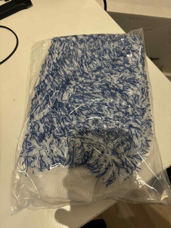 Vaskehandske i blød Microfiber - Blå - GreenGoing