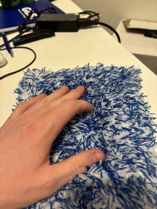 Vaskehandske i blød Microfiber - Blå - GreenGoing