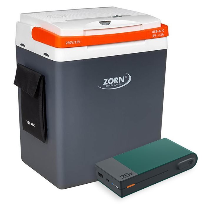ZORN 30L elektrisk køleboks med Powerbank - GreenGoing