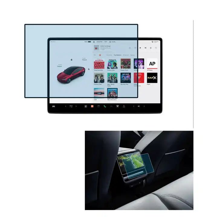 Skærmbeskytter til Tesla Model Y 2026-2027 (16" + 8" skærm)